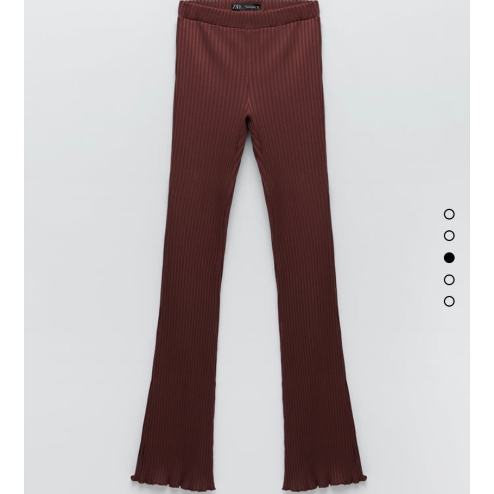 Zara ribbed flare pants